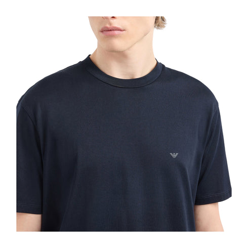 Emporio Armani T-shirt T-shirt Uomo Travel misto cotone Blu P25 - EMPORIO ARMANIEM000983AF13669 - UB118 - S - Francavilla Moda